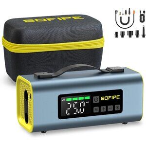 Tire Inflator Portable Air Compressor, 150PSI Cordless Tire Inflator  power bank